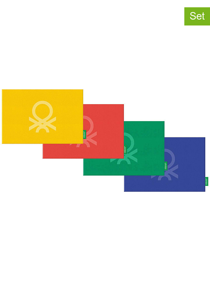 Benetton Podkładki stołowe (4 szt.) w różnych kolorach - 45 x 30 cm rozmiar: onesize