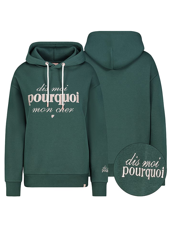 Eight2Nine Bluza w kolorze ciemnozielonym rozmiar: L