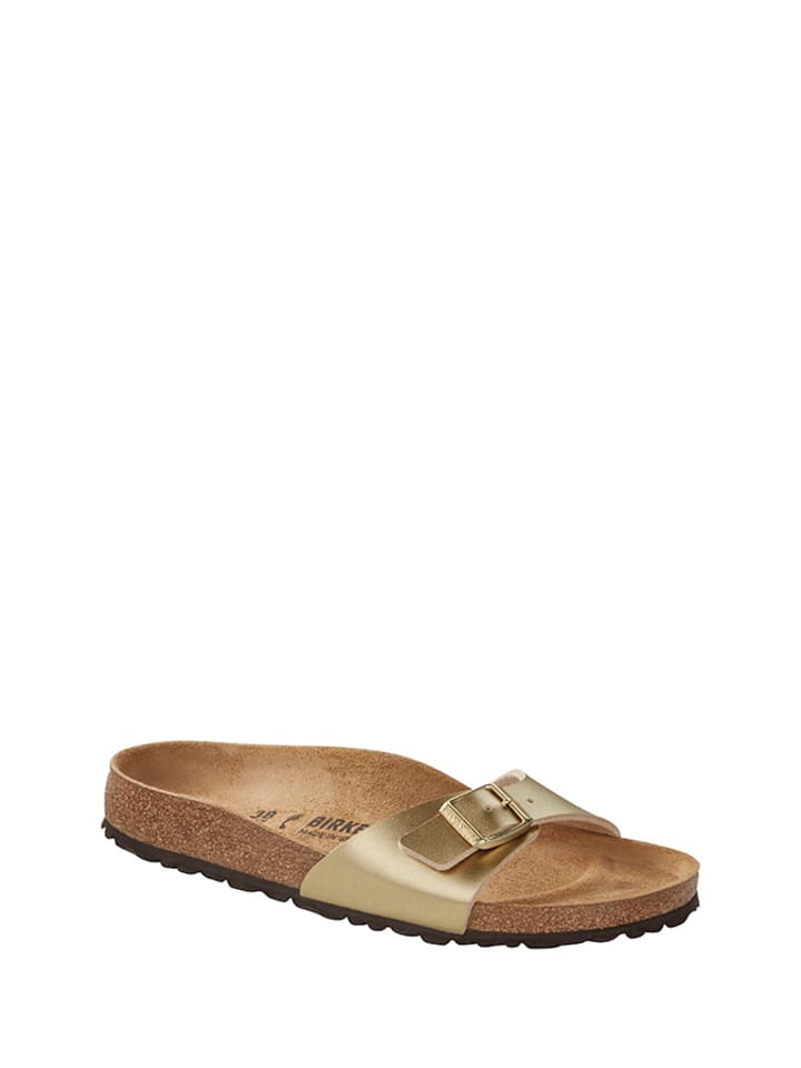 Birkenstock Klapki "Madrid" w kolorze złotym rozmiar: 37