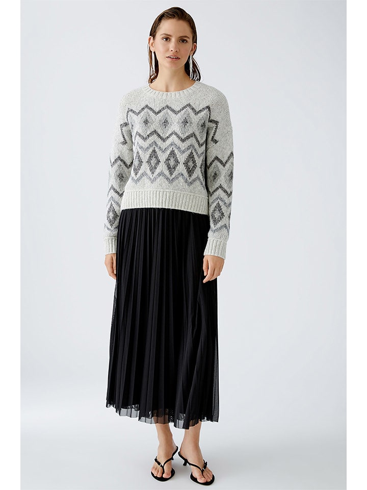 Oui Sweter w kolorze szarym rozmiar: 38