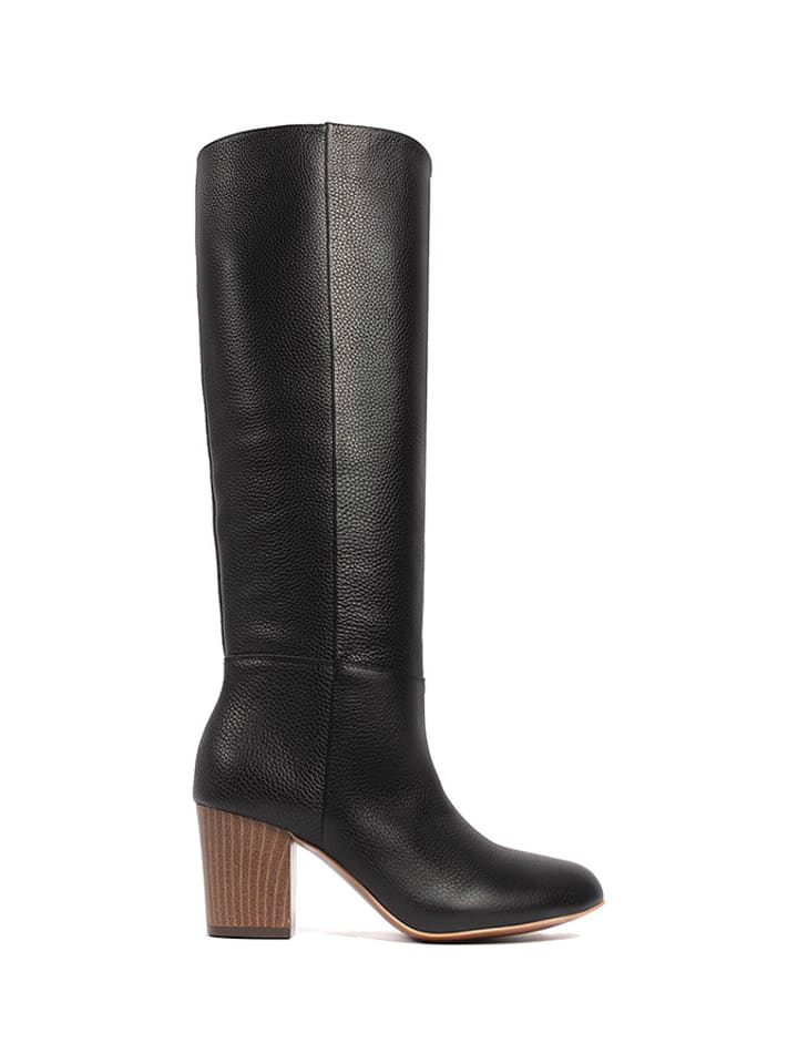 loft37 Skórzane kozaki w kolorze czarnym rozmiar: 37