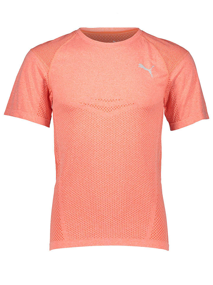 Puma Koszulka funkcyjna "Train Evoknit" w kolorze pomarańczowym rozmiar: XXL