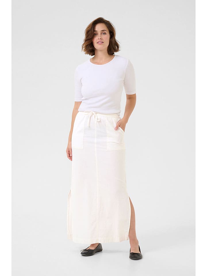 Kaffe Spódnica "Naya" w kolorze białym rozmiar: 46