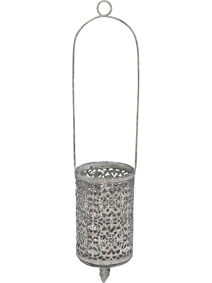 POSIWIO Świecznik w kolorze szarym - wys. 20 x Ø 10 cm rozmiar: onesize