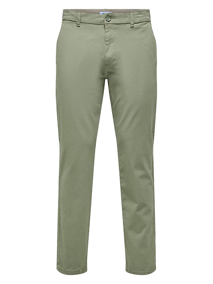 ONLY & SONS Spodnie chino w kolorze khaki rozmiar: W30/L34
