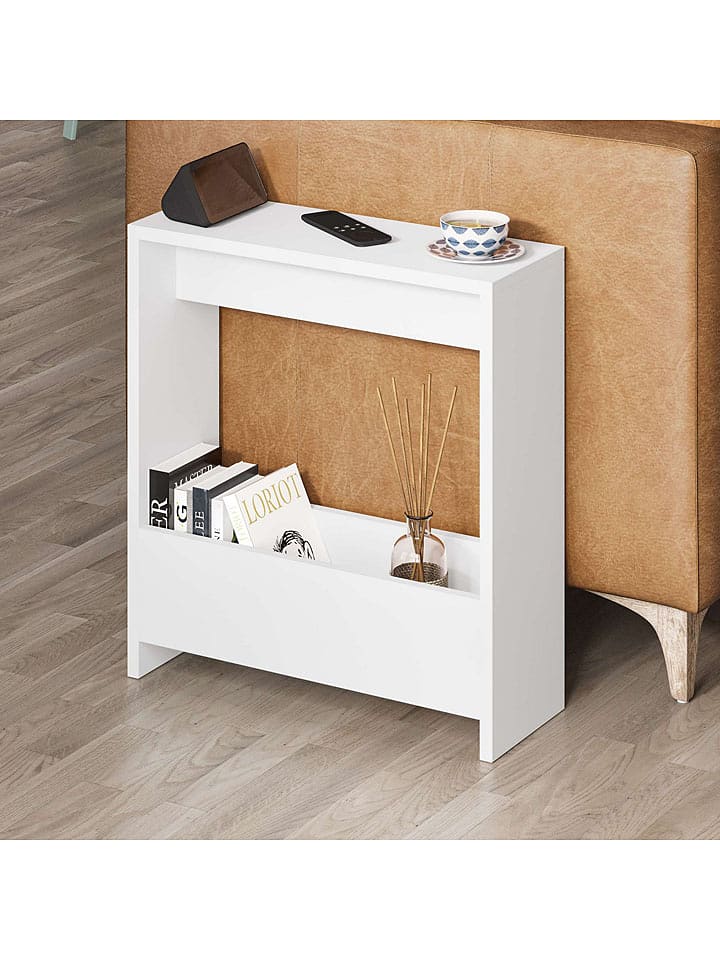 Scandinavia Concept Stolik "Simpi" w kolorze białym - 55 x 60 x 20 cm rozmiar: onesize