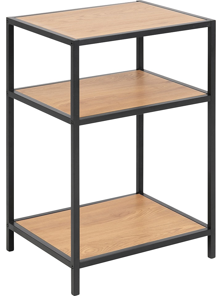 Actona Stolik nocny "Seaford" nocny w kolorze jasnobrązowo-czarnym - 42 x 63 x 35 cm rozmiar: onesize