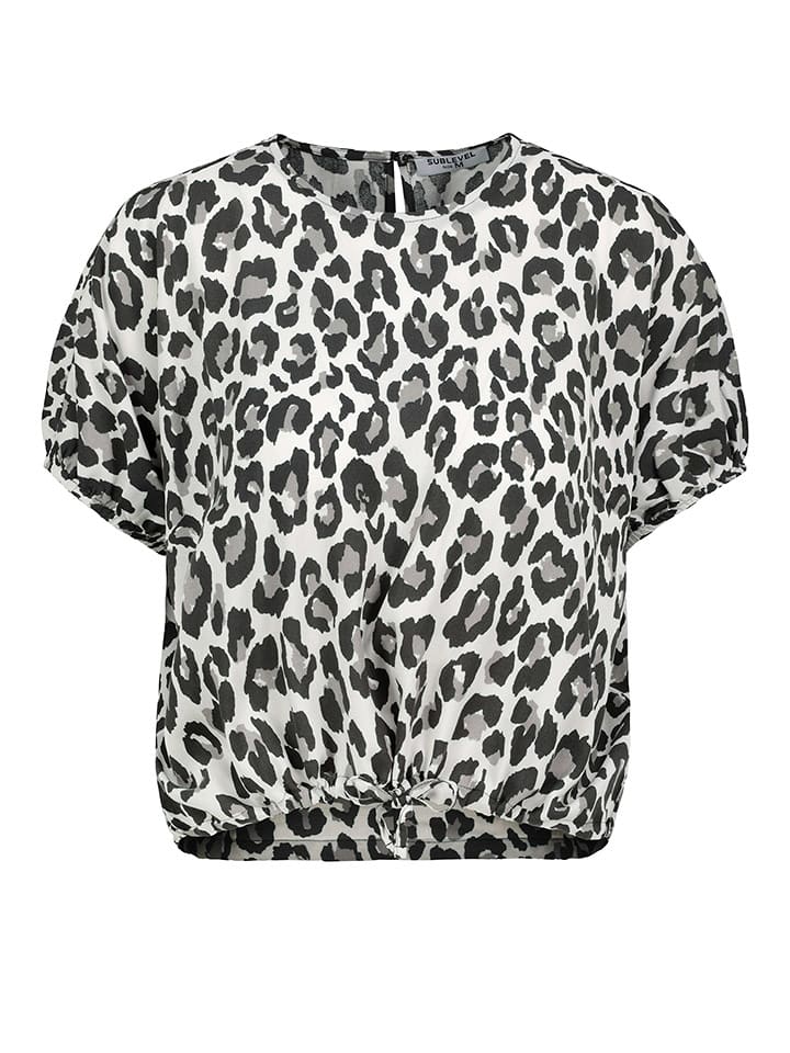 Sublevel Bluzka w kolorze biało-czarnym rozmiar: XL