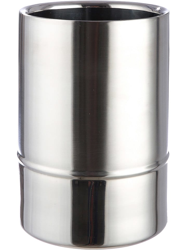 GILDE Schładzacz w kolorze srebrnym do butelek - wys. 18 cm rozmiar: onesize