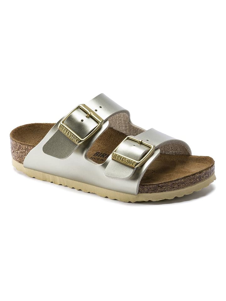 Birkenstock Klapki "Arizona" w kolorze złotym rozmiar: 36