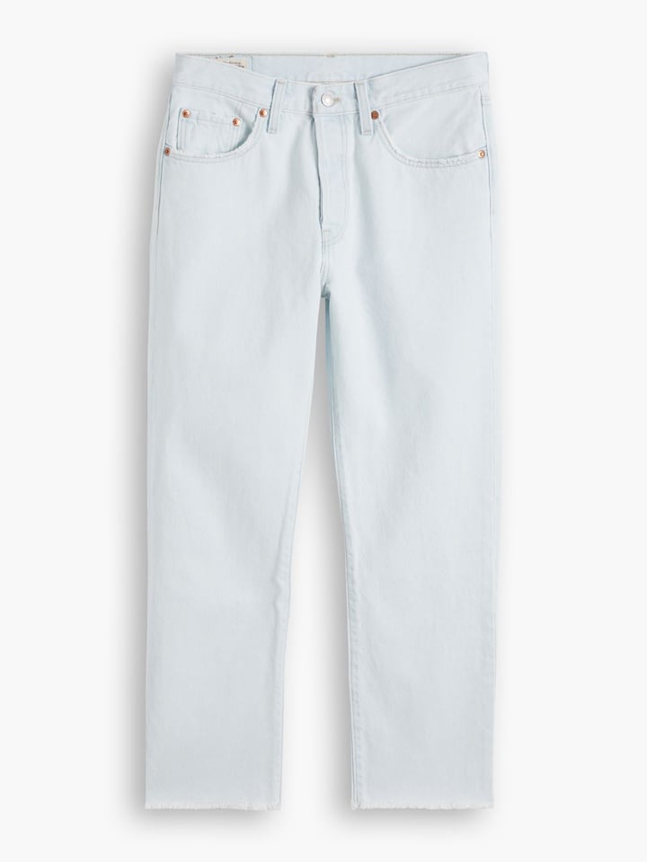 Levi´s Dżinsy "501® Crop" - Regular fit - w kolorze błękitnym rozmiar: W25/L28