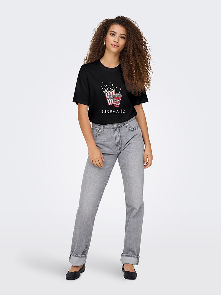 ONLY Koszulka w kolorze czarnym rozmiar: M