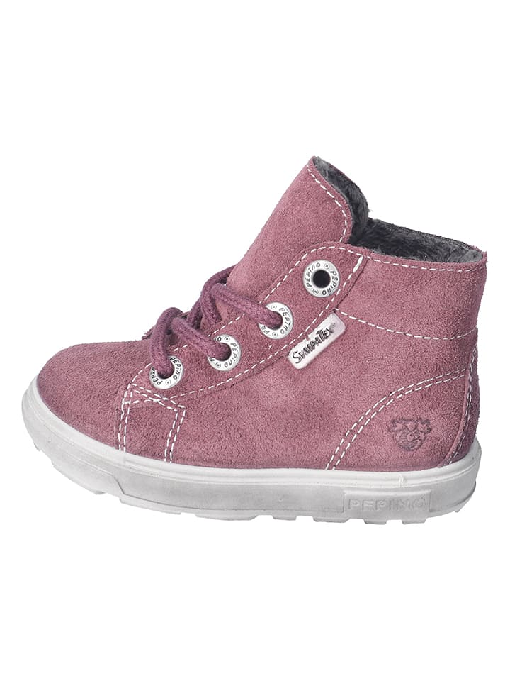 PEPINO Skórzane botki "Zaini" w kolorze szaroróżowym rozmiar: 25