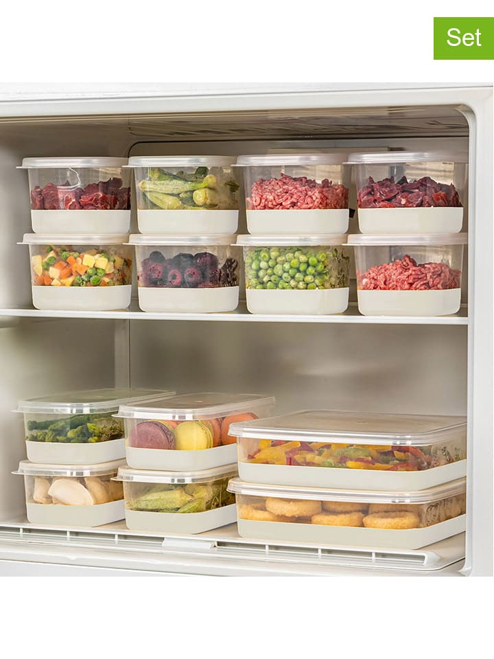 Violeta Home Organizery (14 szt.) w kolorze jasnoszarym do lodówki rozmiar: onesize