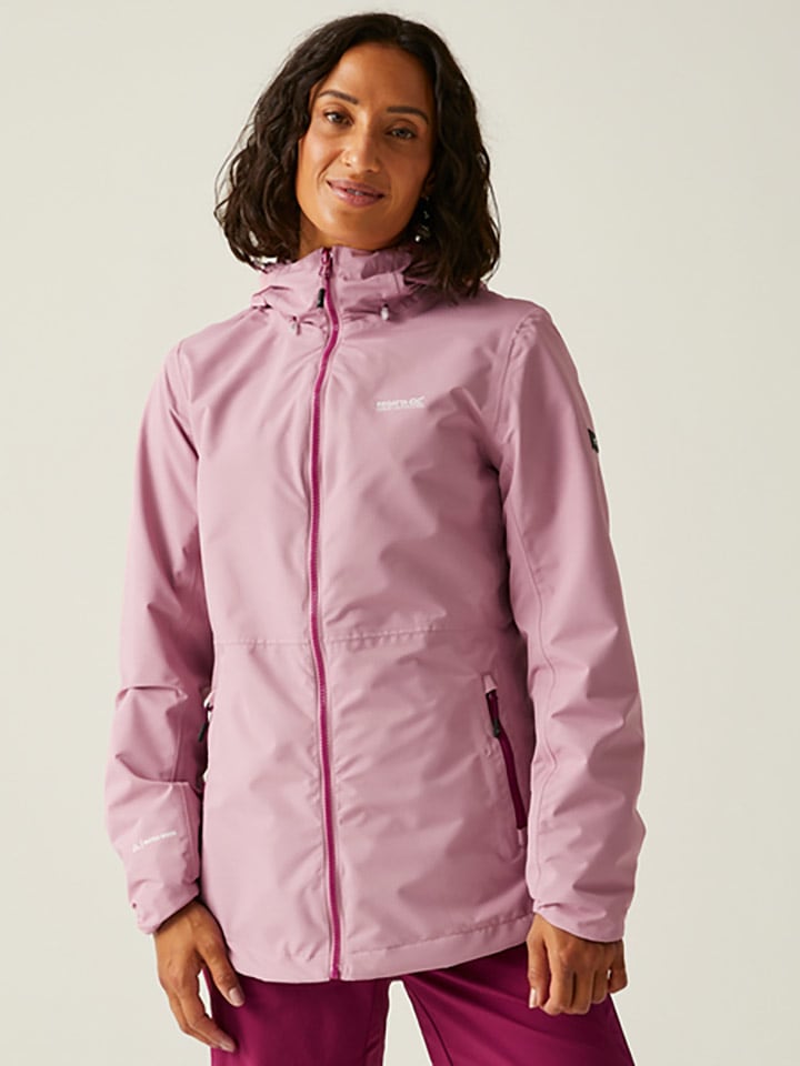 Regatta Kurtka przeciwdeszczowa "Hamara IV" w kolorze jasnoróżowym rozmiar: 38