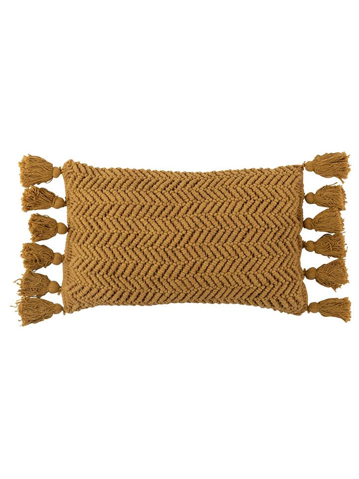 J Line Poduszka w kolorze musztardowym - 30 x 60 cm rozmiar: onesize