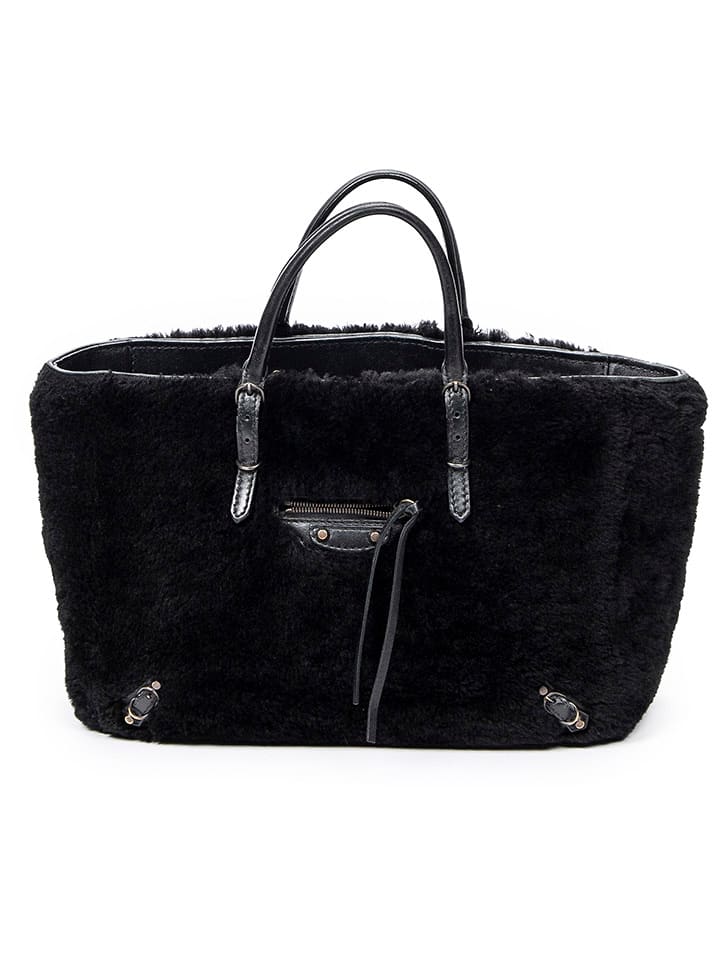 Balenciaga Skórzana torebka w kolorze czarnym - 26 x 18 x 12 cm rozmiar: onesize