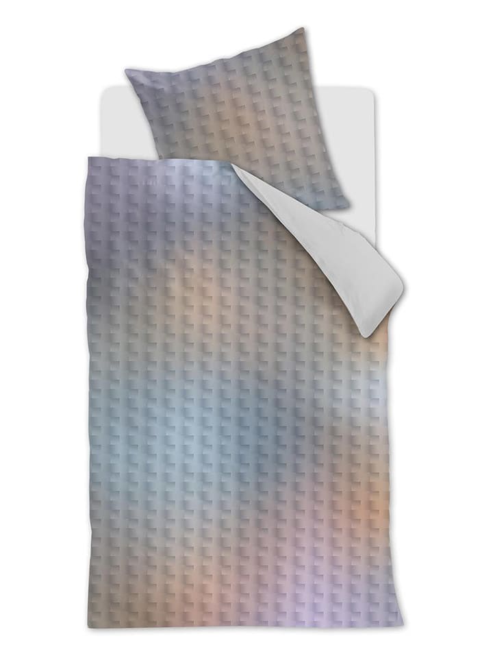 Beddinghouse Komplet pościeli satynowej "Shimmer" w kolorze błękitnym rozmiar: 135x200 cm