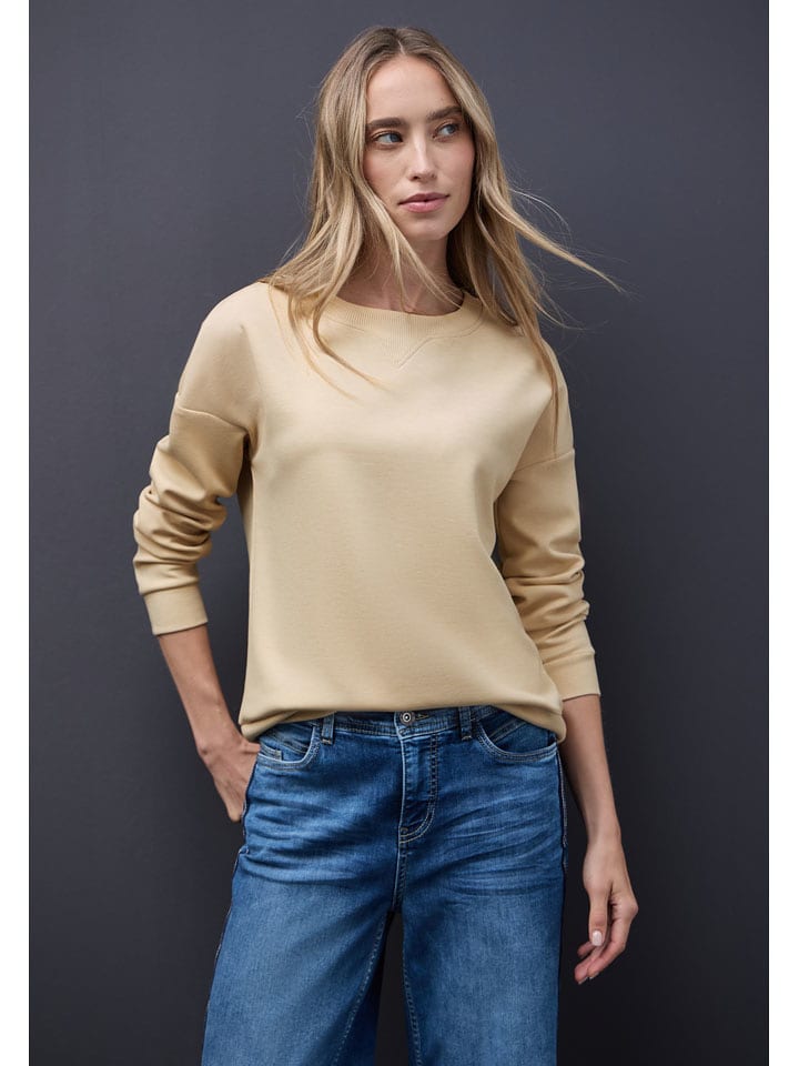 Street One Bluza w kolorze beżowym rozmiar: 36