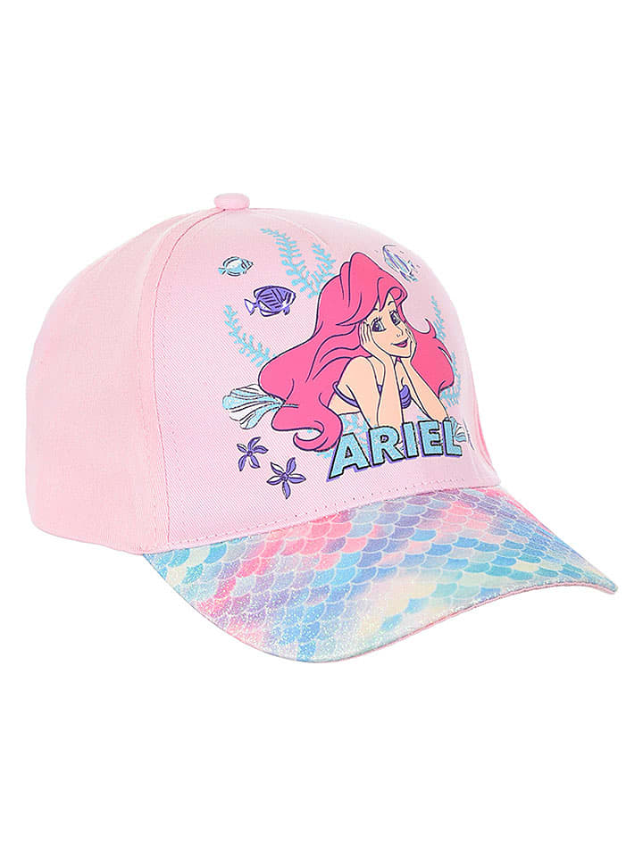 Disney Arielle Czapka "Ariel" w kolorze jasnoróżowym rozmiar: 54 cm