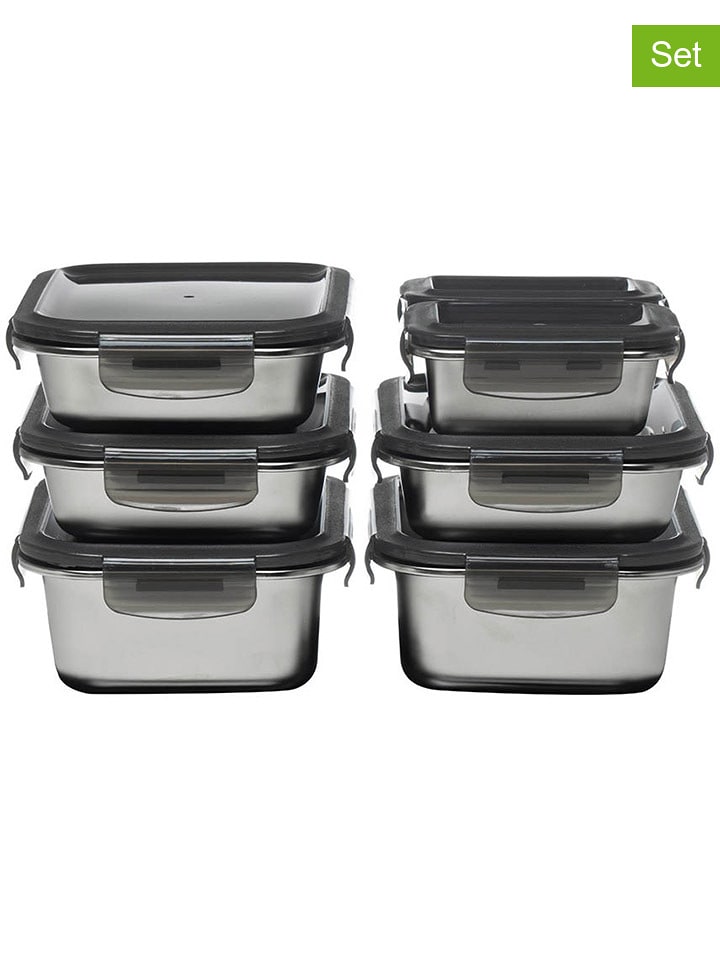 Laguiole Pojemniki (7 szt.) w kolorze srebrnym rozmiar: onesize