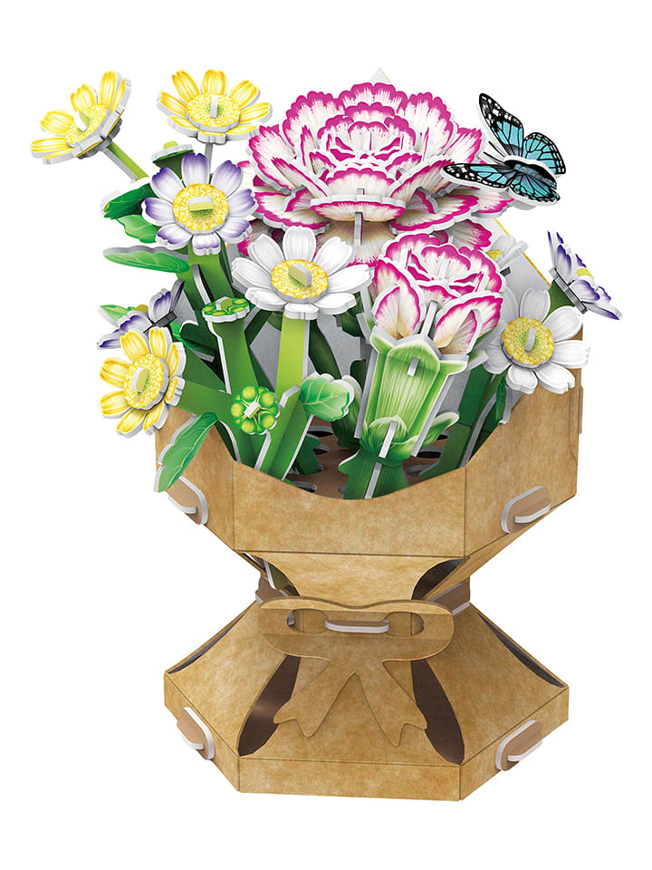 MGM 134-częściowe puzzle 3D "Flower bouquet - Carnation" - 8+ rozmiar: onesize