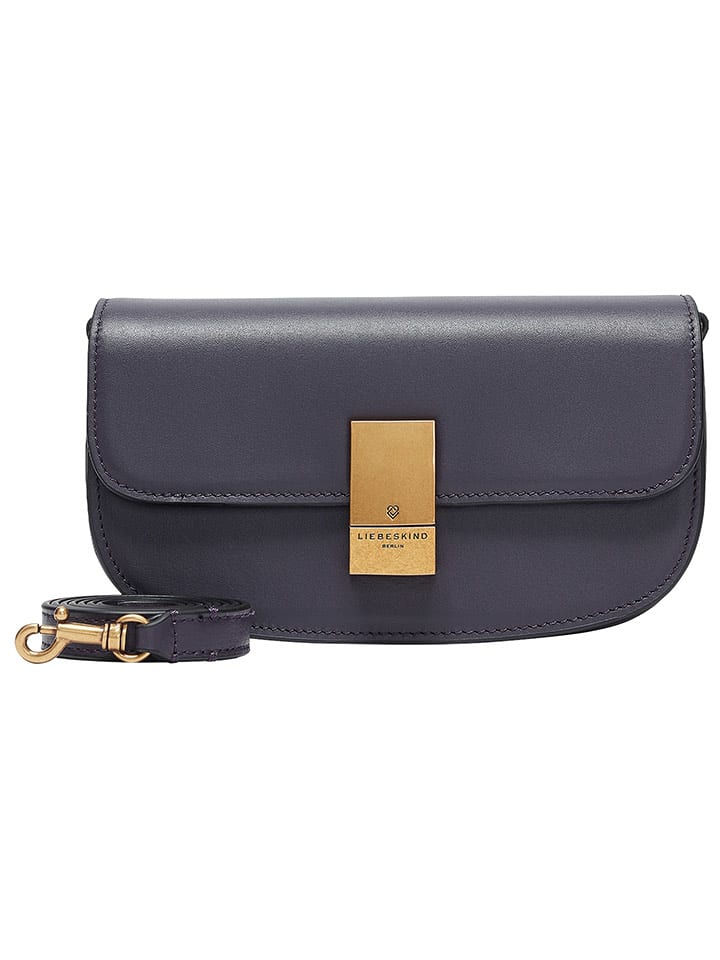 Liebeskind Berlin Skórzana torebka w kolorze ciemnofioletowym - 22 x 11 x 3,5 cm rozmiar: onesize