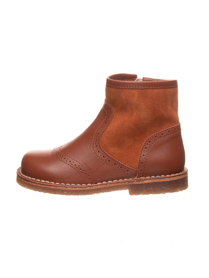 kmins Skórzane botki w kolorze jasnobrązowym rozmiar: 33