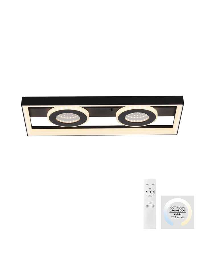 Paul Neuhaus Lampa sufitowa LED w kolorze czarnym - 45 x 20 x 6,2 cm rozmiar: onesize