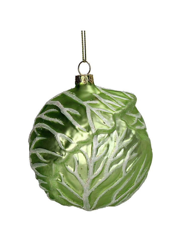 Kersten Ozdoba choinkowa "Iceberg Salad" w kolorze zielonym - Ø 9 cm rozmiar: onesize