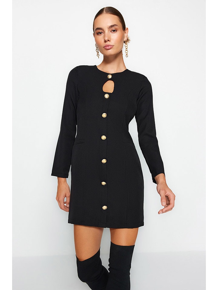 trendyol Sukienka w kolorze czarnym rozmiar: 34