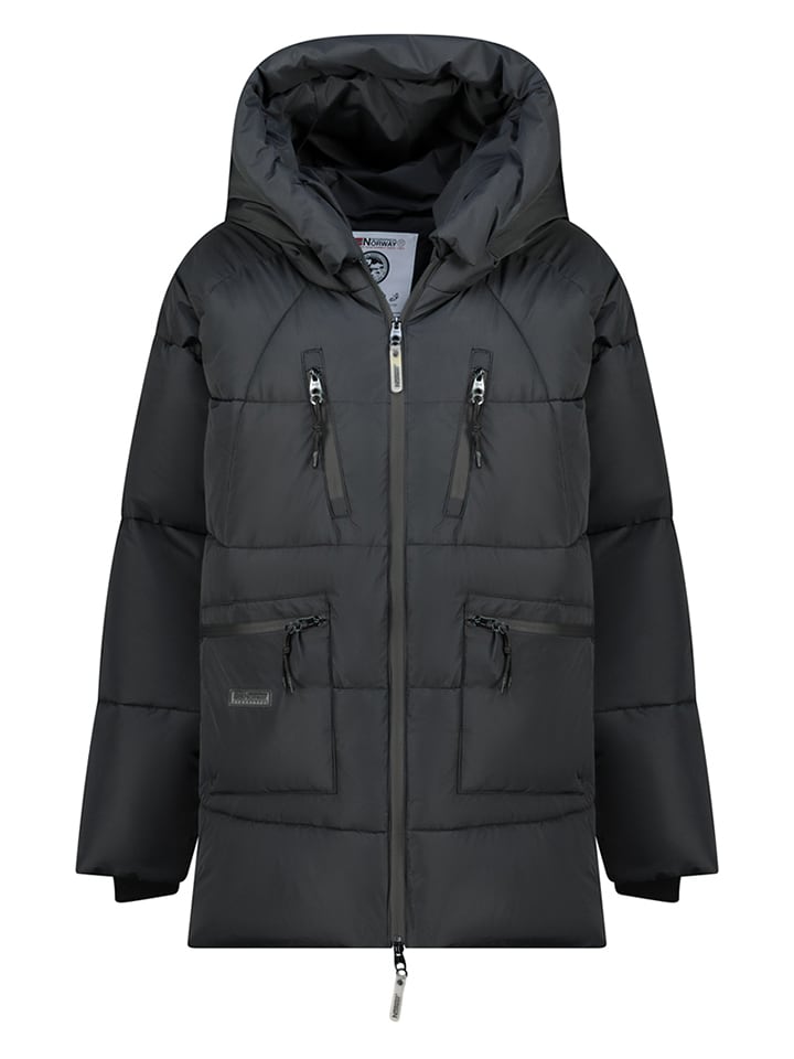 Geographical Norway Płaszcz pikowany "Badaboum" w kolorze czarnym rozmiar: 3XL