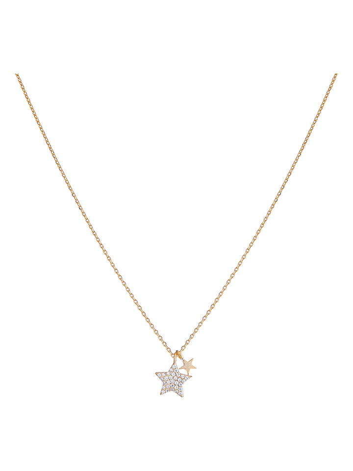 U.S. Polo Assn. Pozłacany naszyjnik z zawieszkami - dł. 40 cm rozmiar: onesize