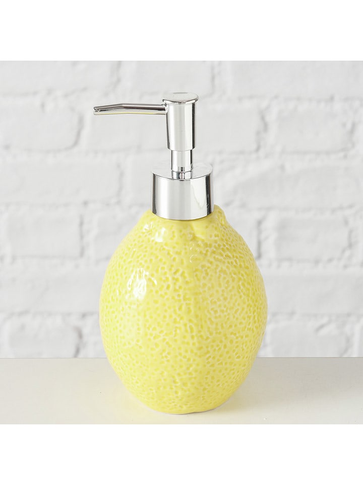 Boltze Dozownik mydła "Limone" w kolorze żółtym - wys. 16,7 cm rozmiar: onesize
