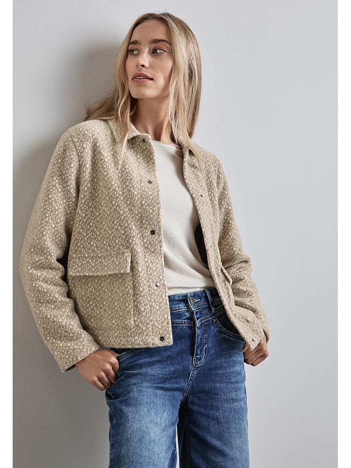 Street One Kurtka koszulowa w kolorze beżowym rozmiar: 42