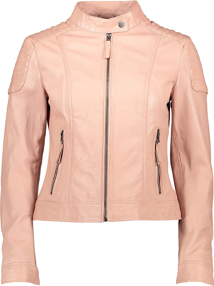 Apple of Eden Skórzana kurtka w kolorze jasnoróżowym rozmiar: 46