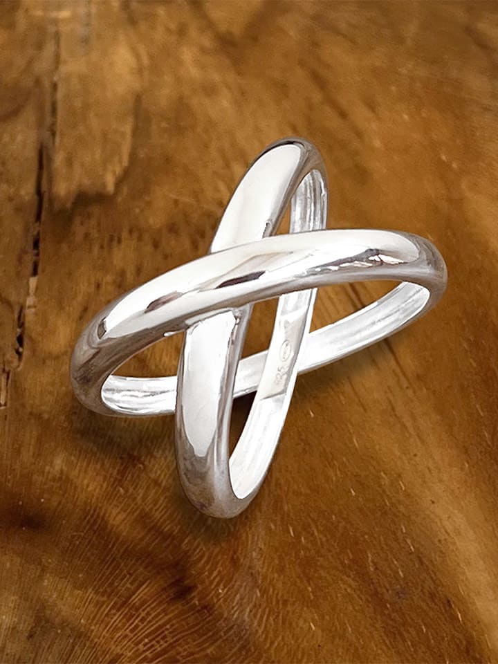 Eclat d'Argent Srebrny pierścionek rozmiar: 60