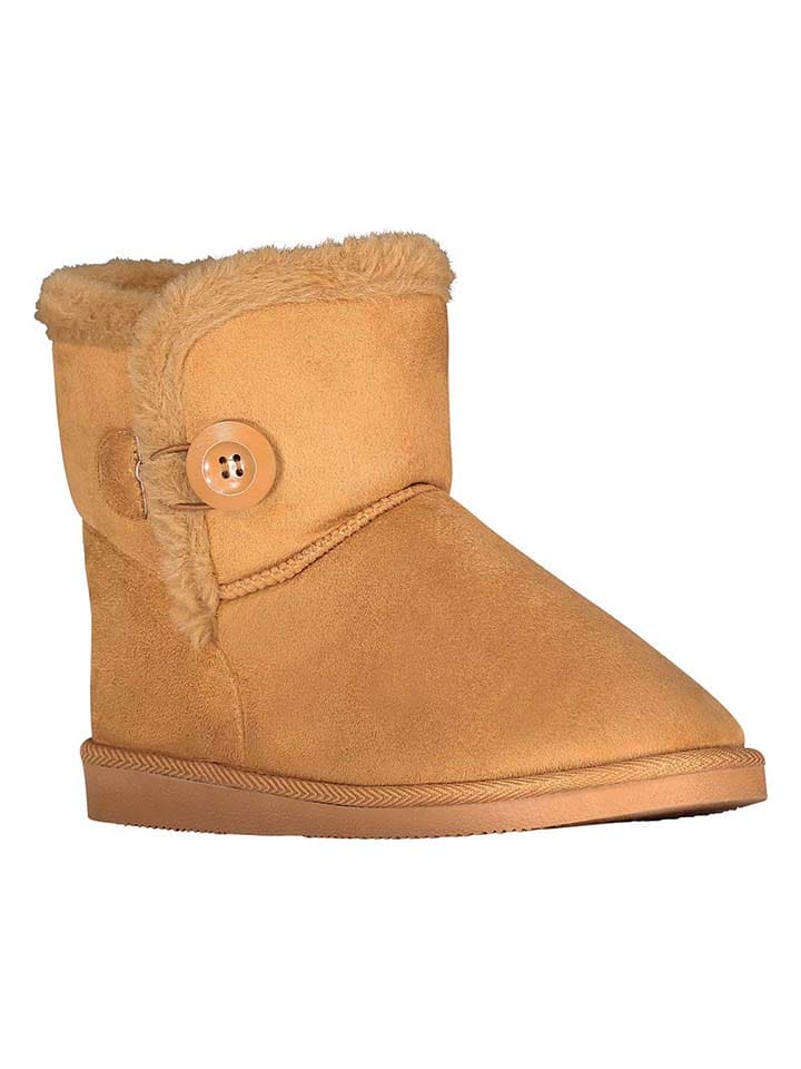 Geographical Norway Botki zimowe "Oprecieuse" w kolorze jasnobrązowym rozmiar: 36