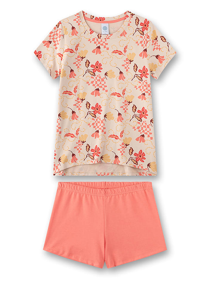 Sanetta Piżama w kolorze beżowo-pomarańczowym rozmiar: 164