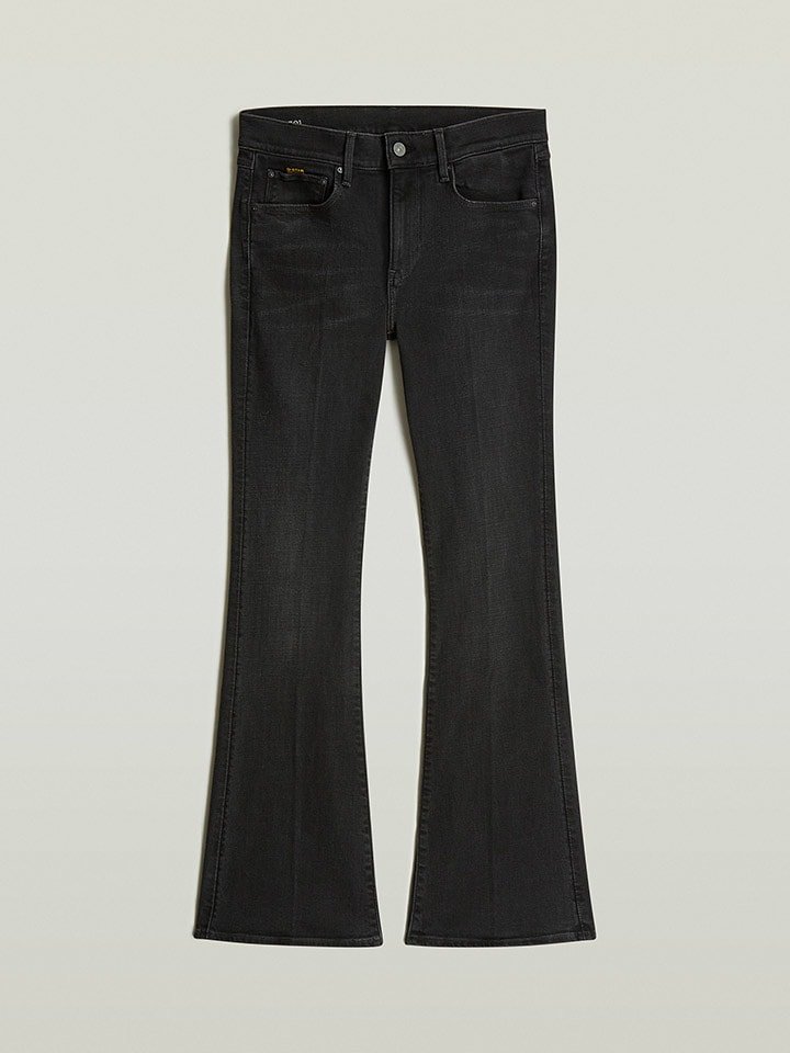 G-Star Dżinsy - Flare fit - w kolorze czarnym rozmiar: W26/L32