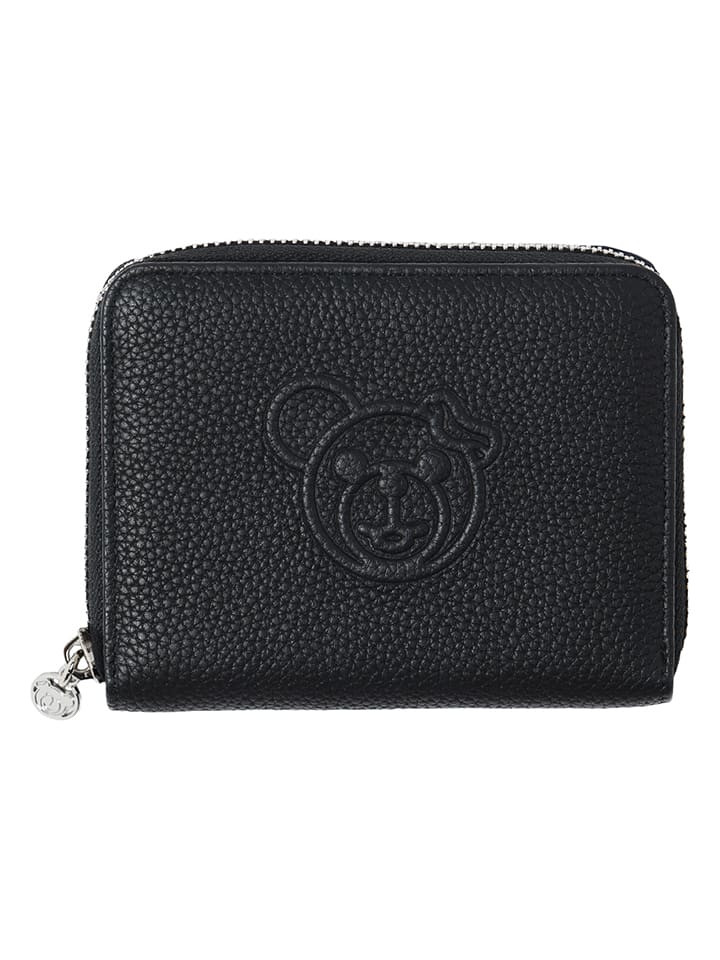 TATUUM Skórzany portfel w kolorze czarnym - 13 x 8 cm rozmiar: onesize