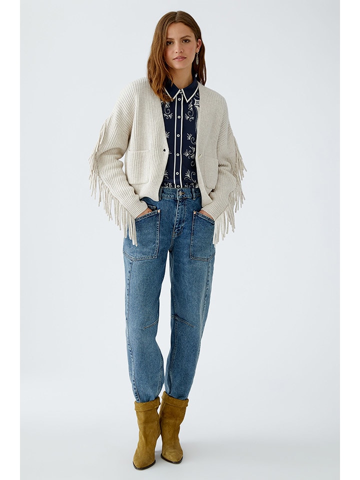 Oui Kardigan w kolorze beżowym rozmiar: 38