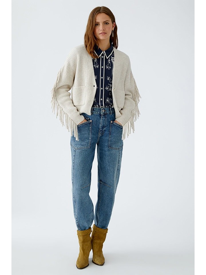 Oui Kardigan w kolorze beżowym rozmiar: 38