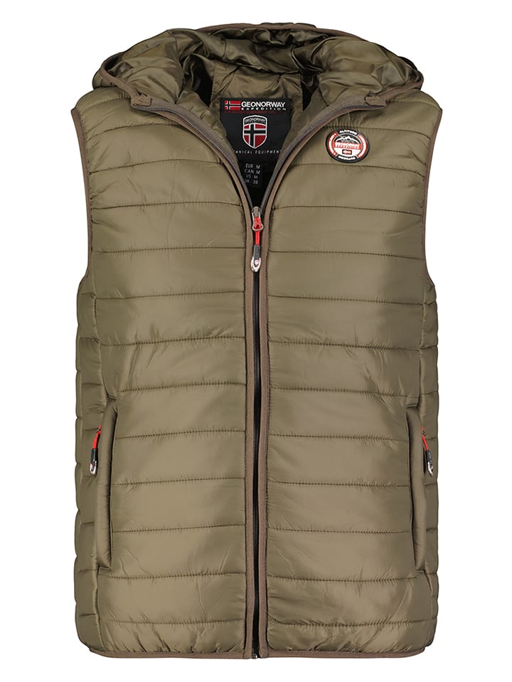 Geographical Norway Kamizelka pikowana "Vamigo" w kolorze khaki rozmiar: 140