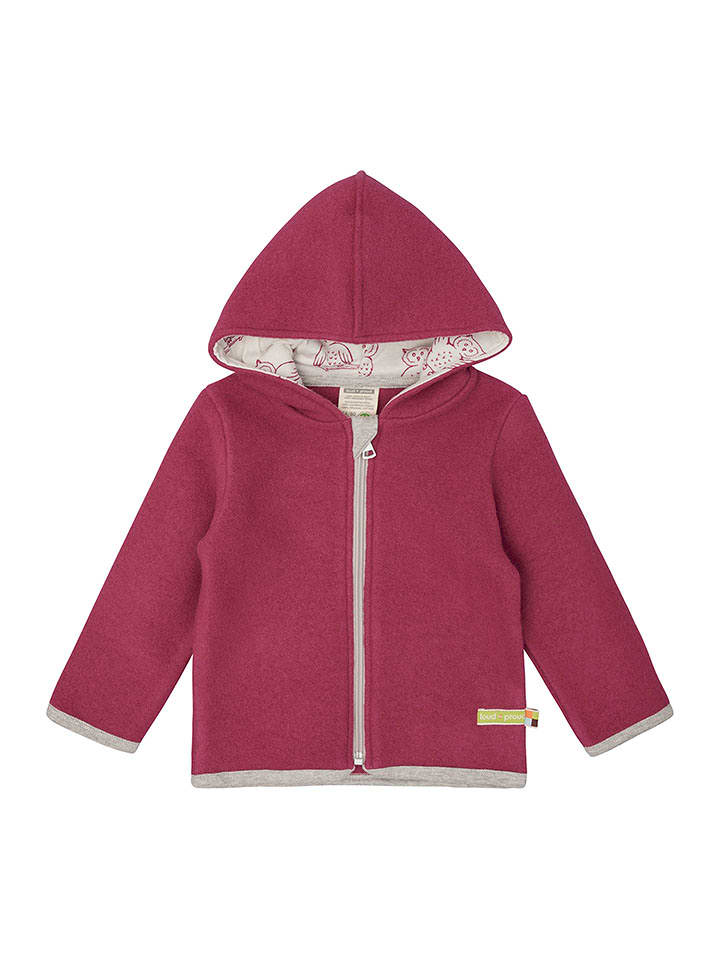 loud + proud Wełniana kurtka polarowa w kolorze czerwonym rozmiar: 86/92