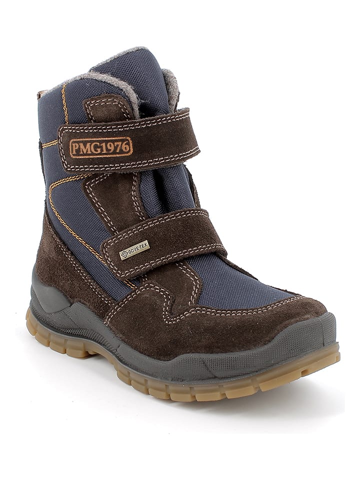 Primigi Skórzane botki w kolorze granatowo-brązowym rozmiar: 28