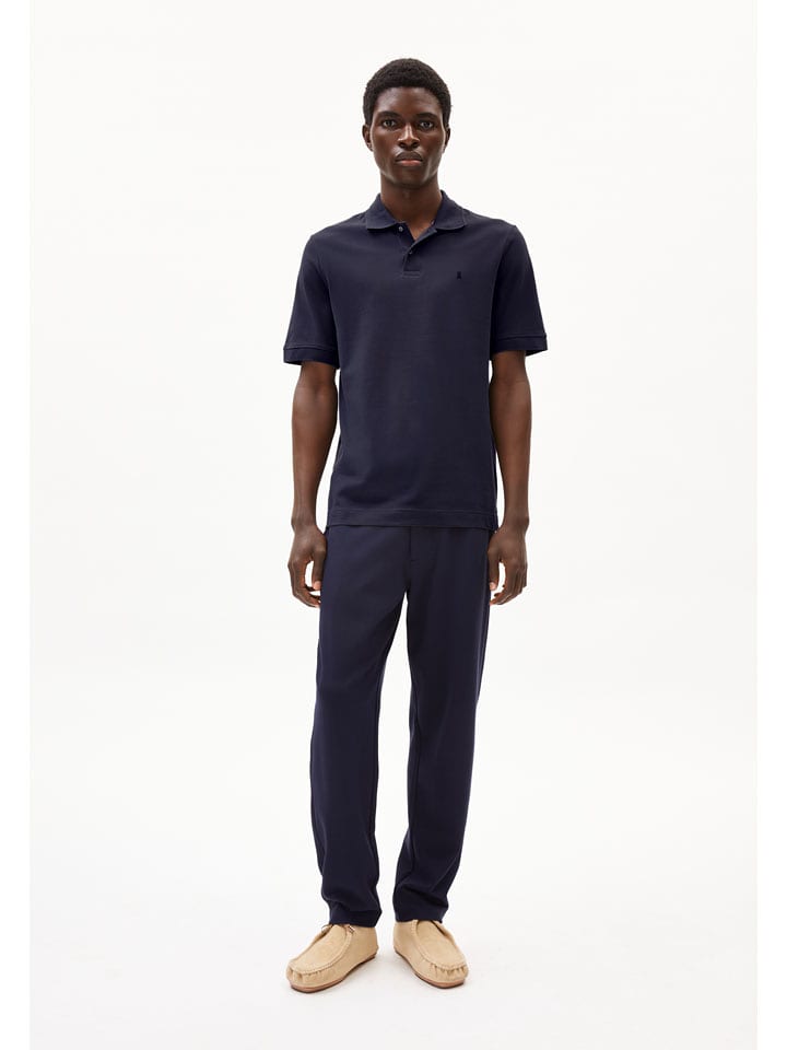 armedangels Koszulka polo "Maario" w kolorze granatowym rozmiar: L