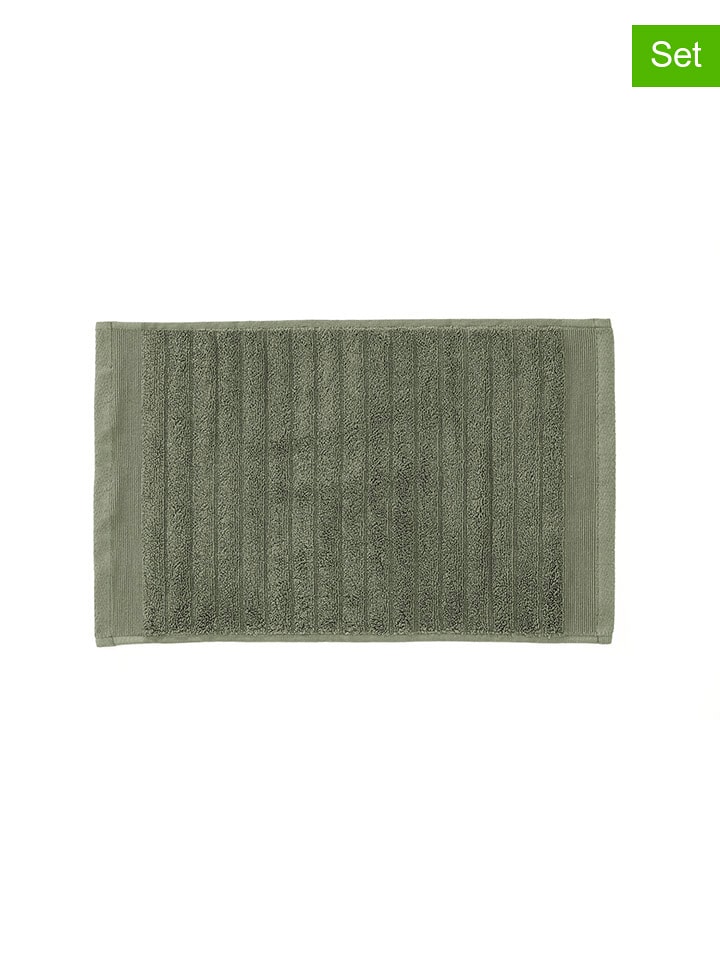 HNL Ręczniki (3 szt.) "Prestige" w kolorze khaki dla gości rozmiar: 30x50 cm