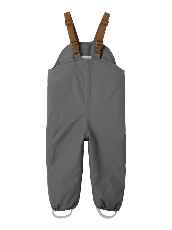 Lil Atelier Spodnie przeciwdeszczowe w kolorze szarym rozmiar: 122/128