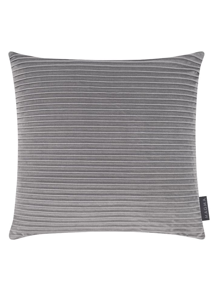 Magma Heimtex Aksamitna poszewka "Selina" w kolorze szarym na poduszkę - 40 x 40 cm rozmiar: onesize